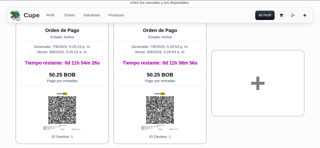 Cupe Ticketing System